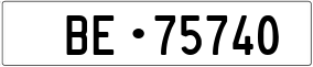 Truck License Plate